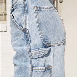 high waisted wide leg jeans